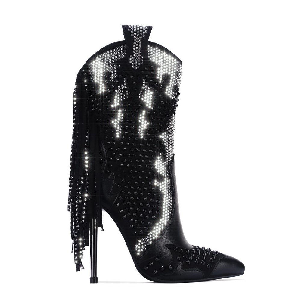 FINAL PRICE! Western Stiletto Booties - Picture 3 of 10